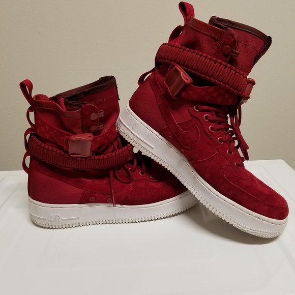 Nike Shoes Sf Air Force 1 High Red Crush Poshmark